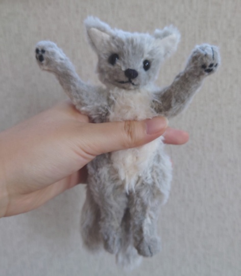 【おうちが決まりました】●どるぐるみシリーズ4●2本尻尾のわんわん【1点物】