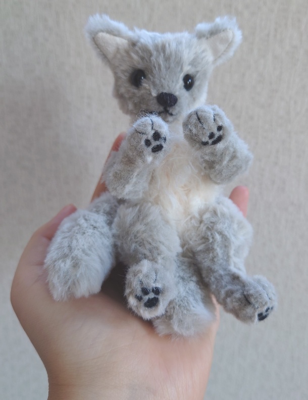 【おうちが決まりました】●どるぐるみシリーズ4●2本尻尾のわんわん【1点物】