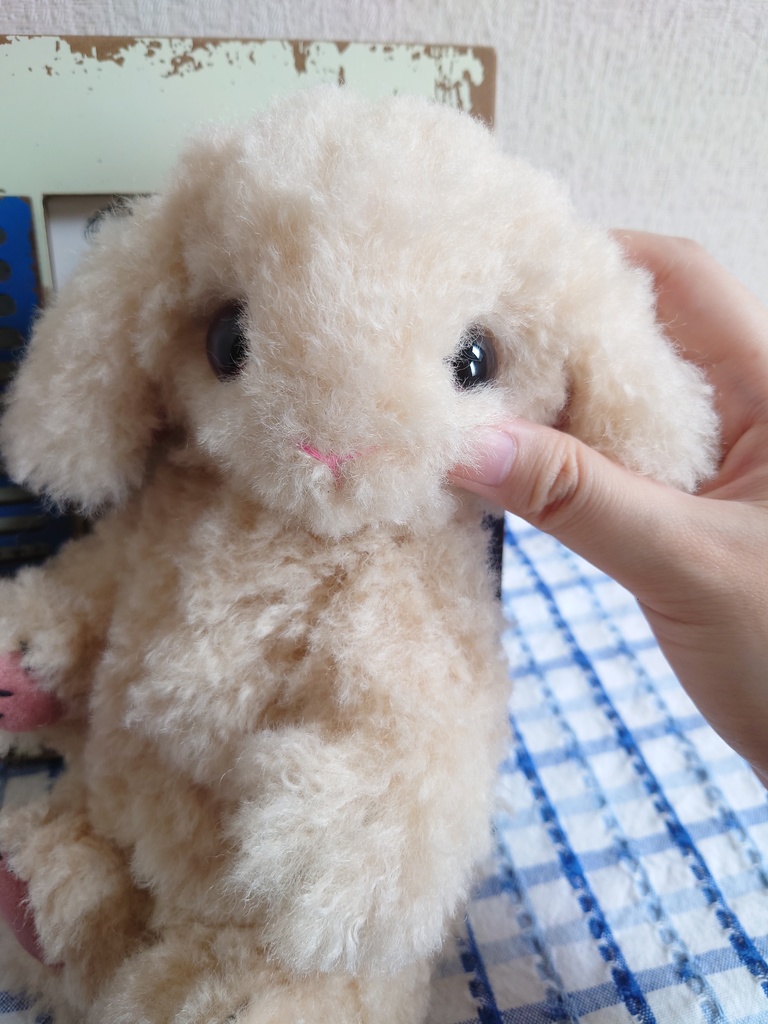 【おうちが決まりました】一点物のもふもふうさぎさん