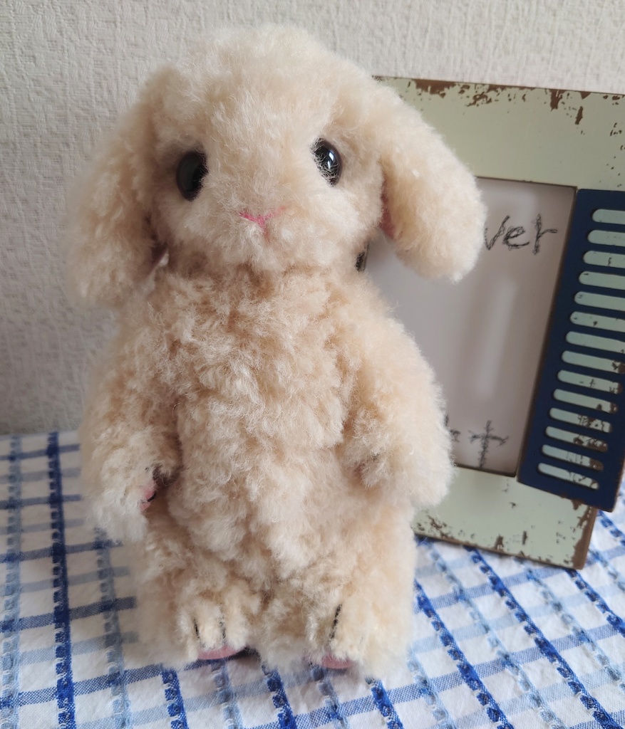 【おうちが決まりました】一点物のもふもふうさぎさん