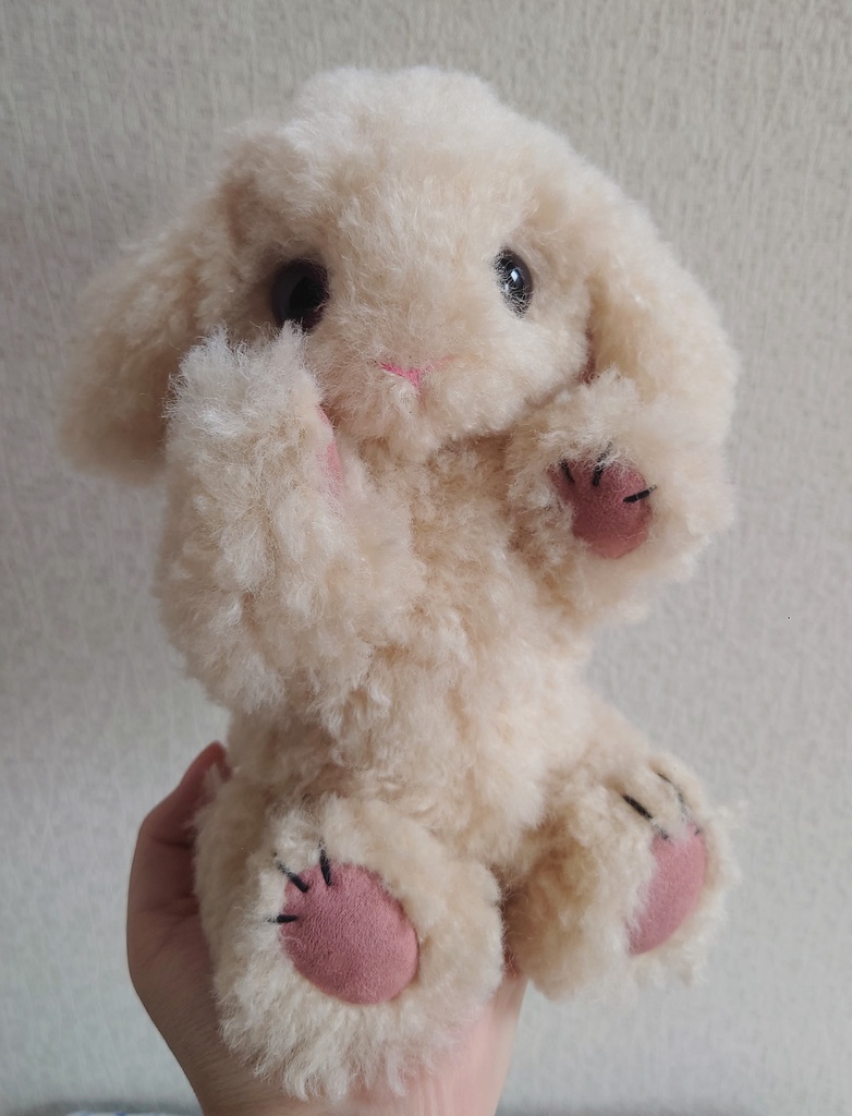 【おうちが決まりました】一点物のもふもふうさぎさん