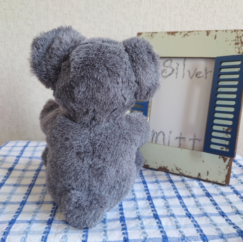 【おうちが決まりました】【一点物】眠たいこぐまのぬいぐるみ