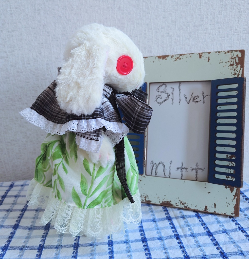 【おうちが決まりました】一点物のテディうさぎ嬢