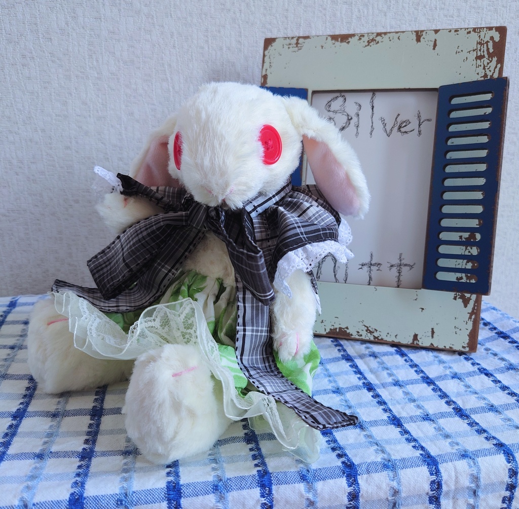 【おうちが決まりました】一点物のテディうさぎ嬢
