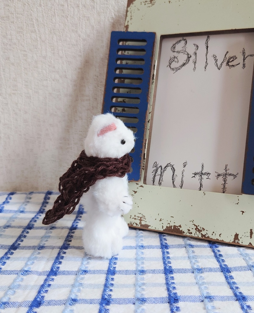 【おうちが決まりました】一点物の小さめテディベア