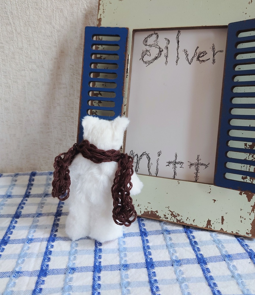 【おうちが決まりました】一点物の小さめテディベア