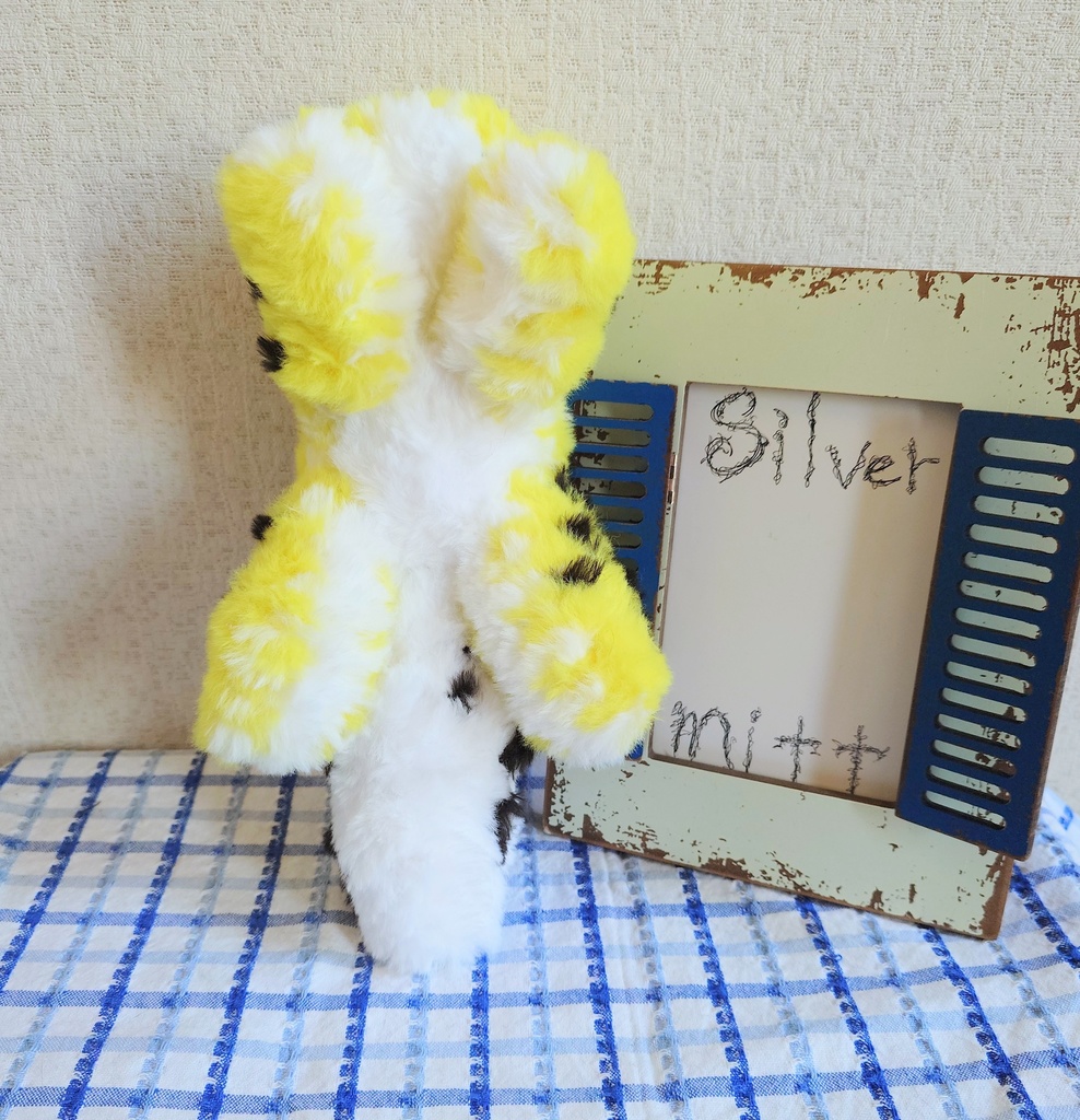 ヒョウモントカゲモドキのあみぐるみ(ハイイエロー)