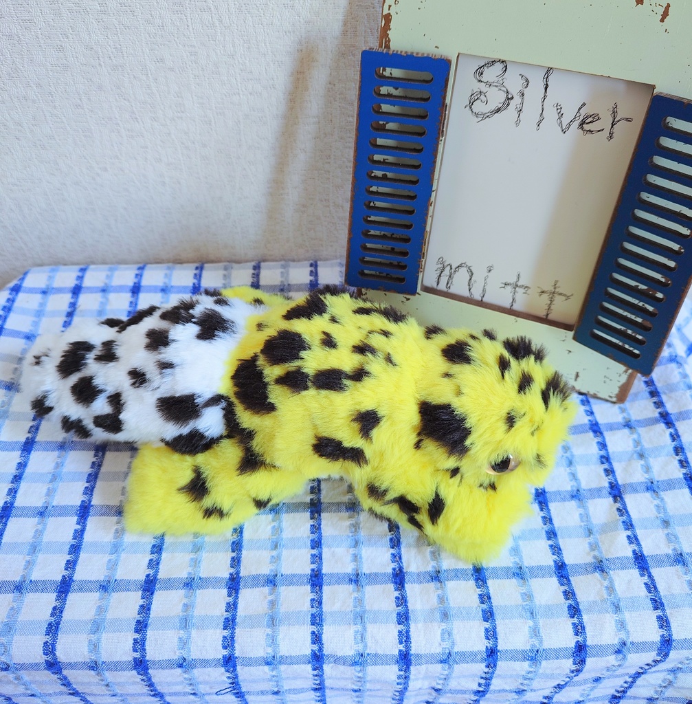 ヒョウモントカゲモドキのあみぐるみ(ハイイエロー)