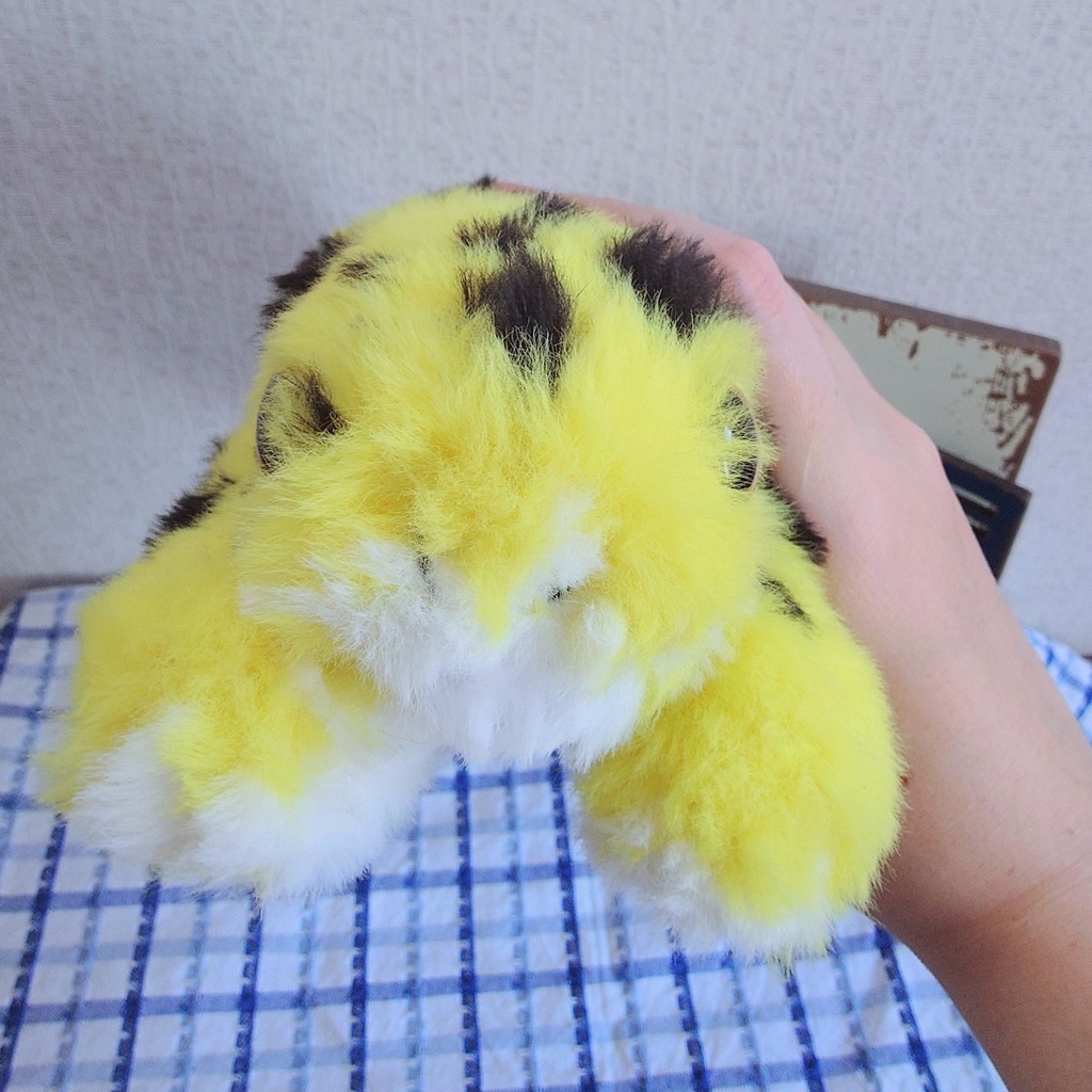ヒョウモントカゲモドキのあみぐるみ(ハイイエロー)
