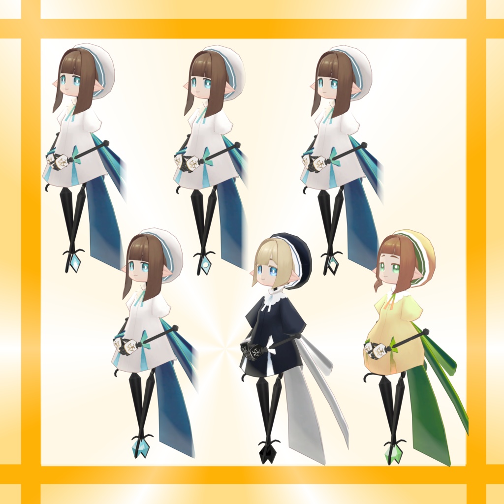 【無料3Dモデル】てっさくシューアクセ【てっさくちゃん対応】