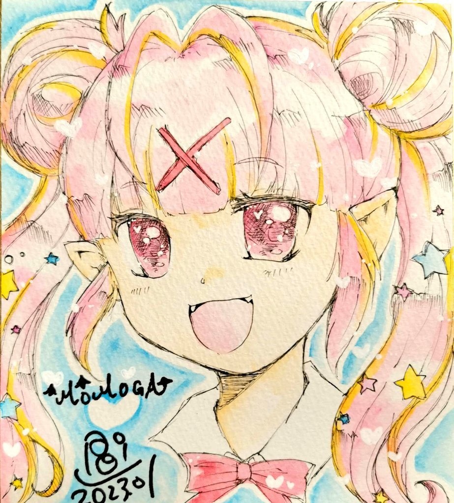 色紙《百々牙こよい》ちゃん