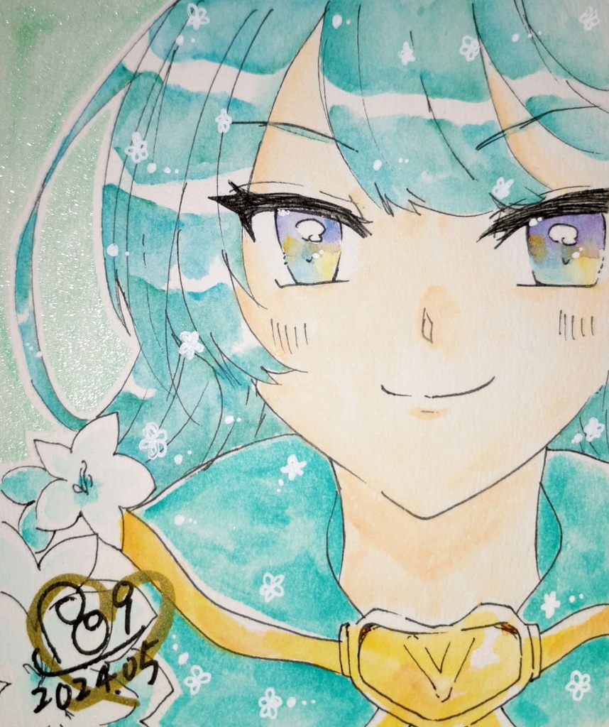 花騎士色紙【バイケイソウ】