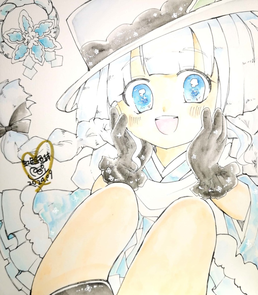 花騎士色紙【ハツユキソウ】大サイズ
