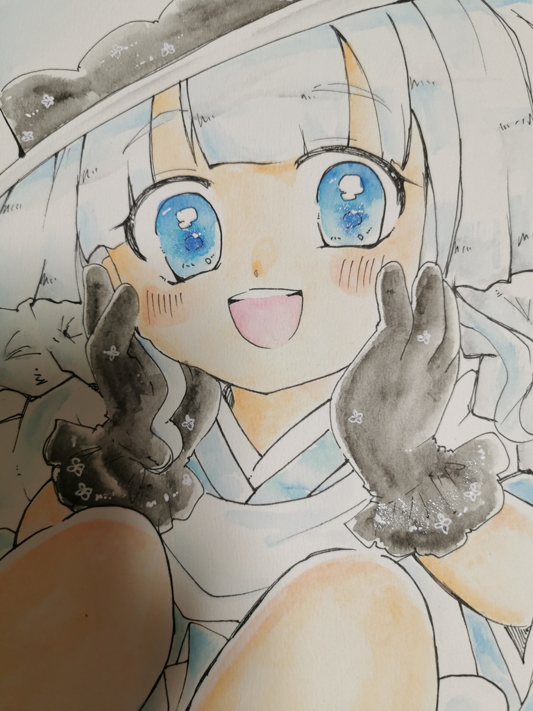 花騎士色紙【ハツユキソウ】大サイズ