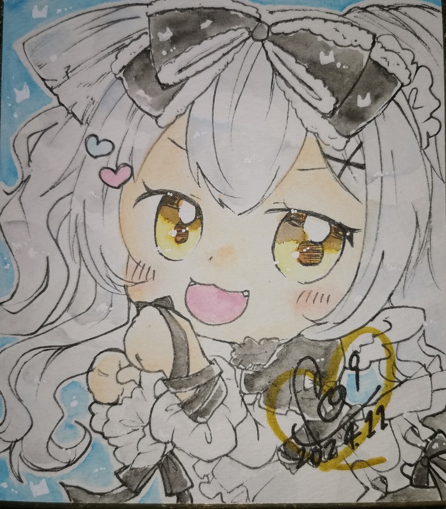 花騎士色紙【ネコヤナギ】ハロウィン