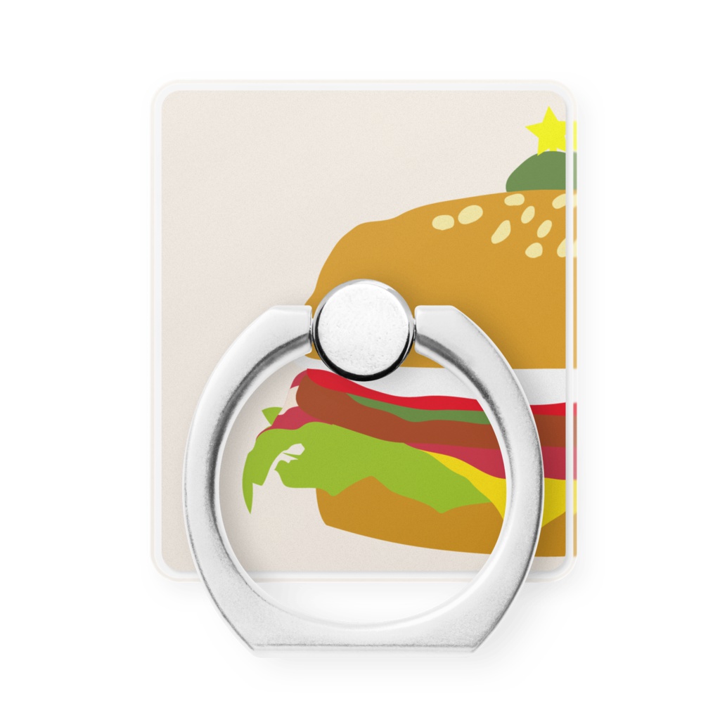スマホリング　ハンバーガー