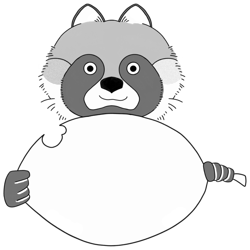 秋のイラスト素材集(白黒バージョン)