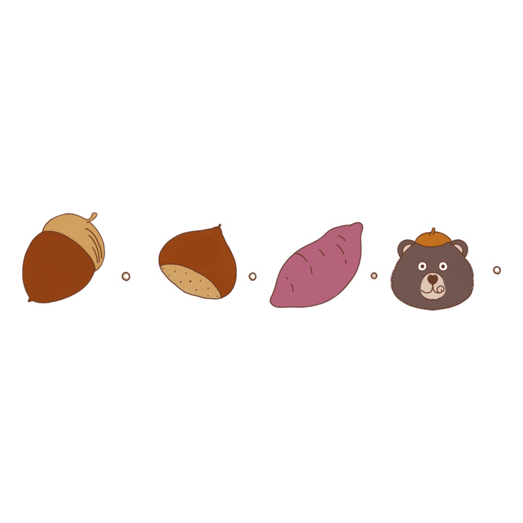 秋のイラスト素材集(png透過済み)