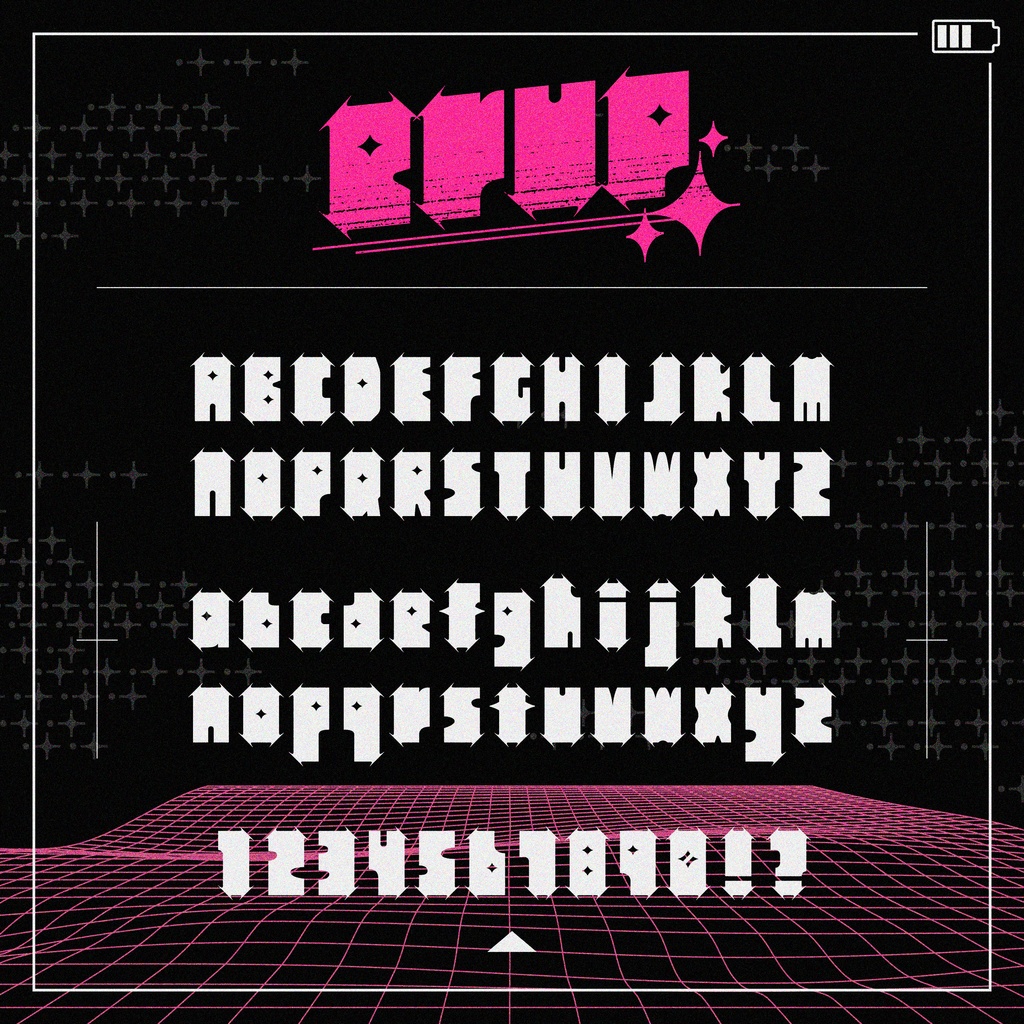 【フリーフォント】ERUP-type