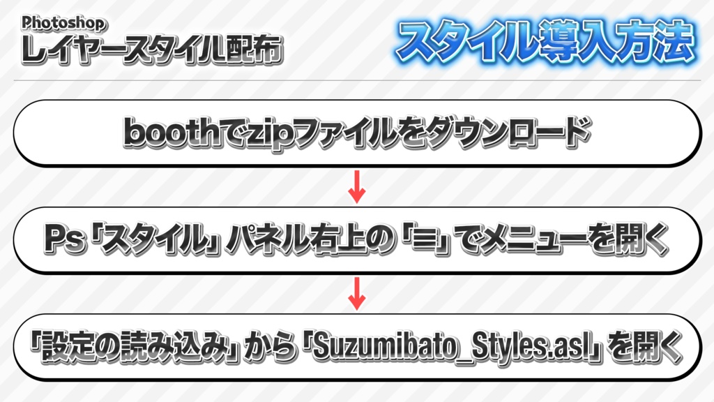 【無料配布】Photoshopレイヤースタイル