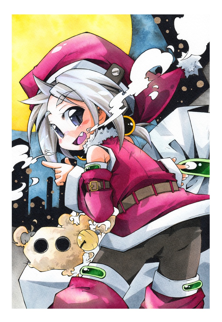 A4原画「Happy Holidays!!」