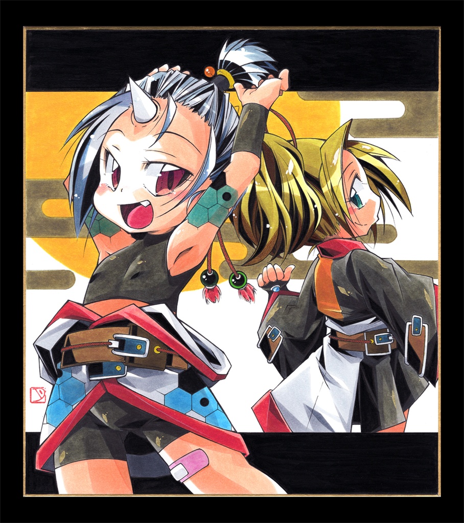 色紙「天子ちゃんはぽにて…らない。」