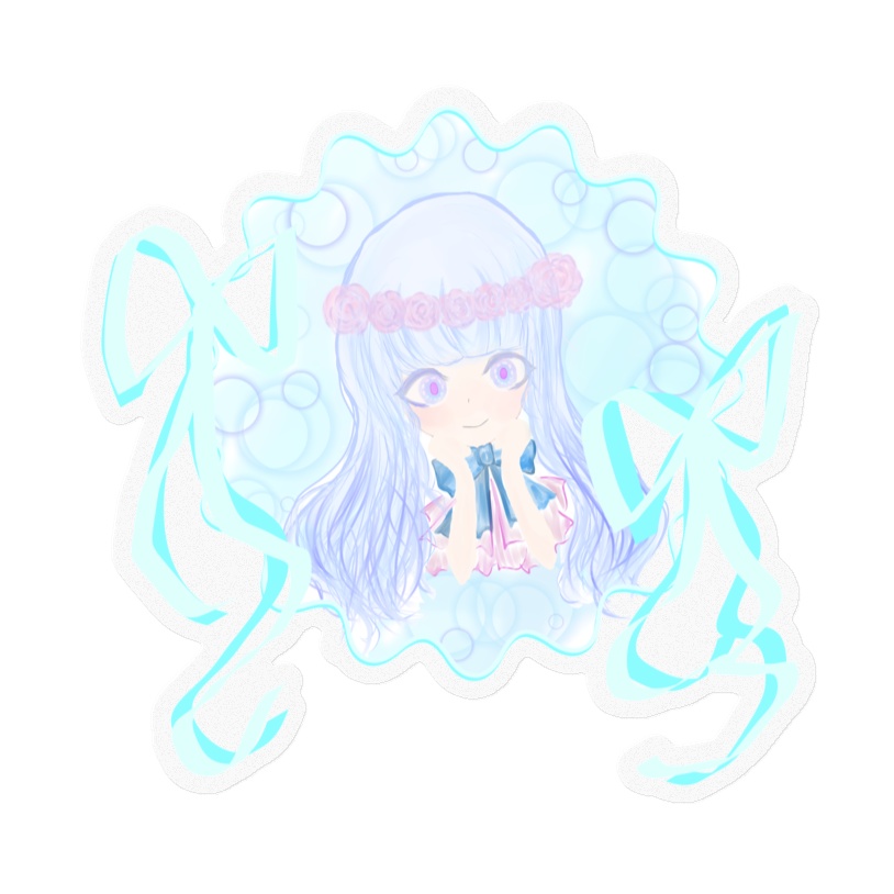 人魚 アクリルステッカー