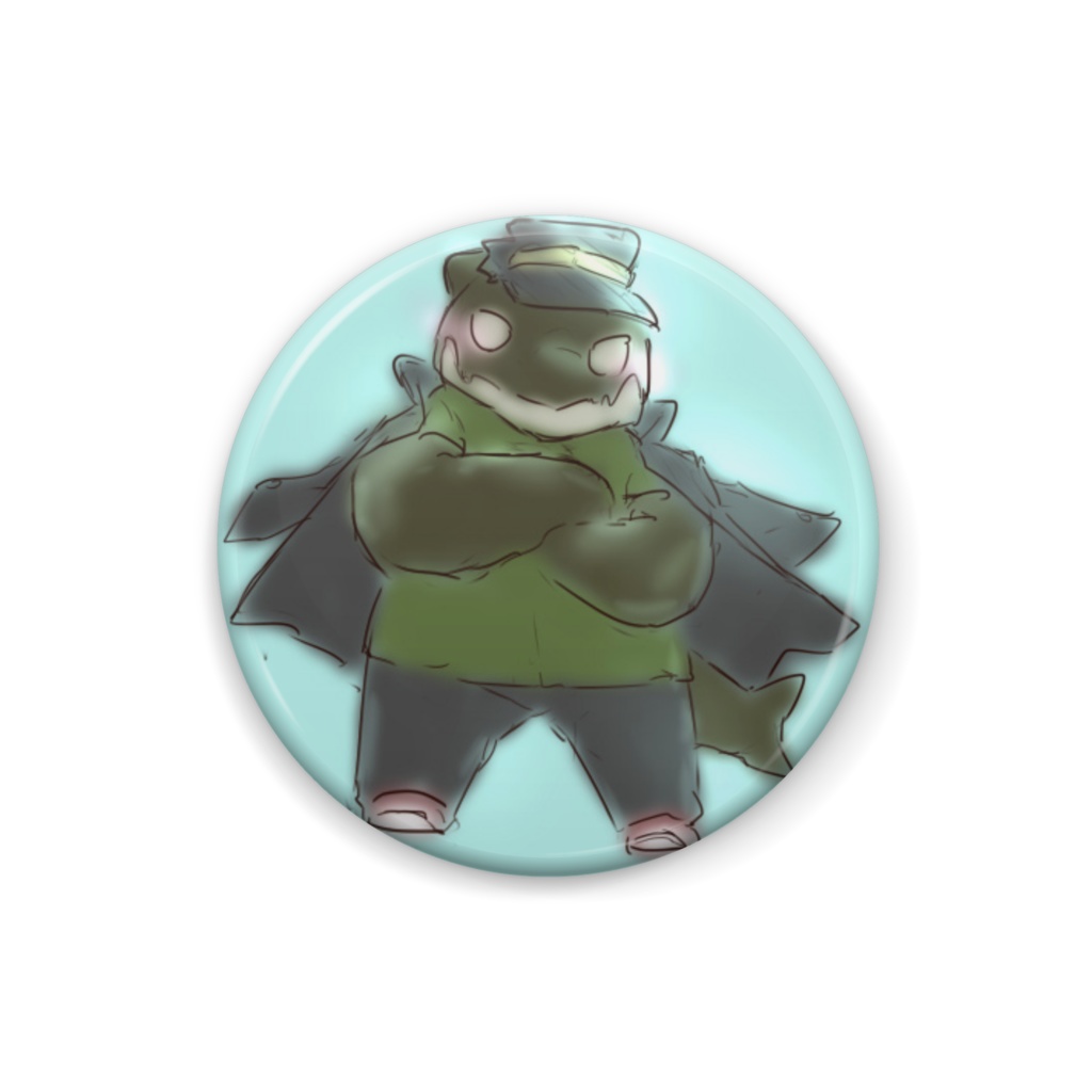 陸奥先生缶バッジ