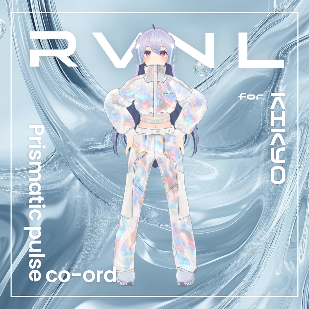 【桔梗対応】Prismatic Pulse Co-ord:セットアップ〈REVINAL〉