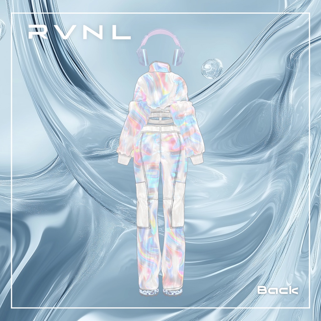 【桔梗対応】Prismatic Pulse Co-ord:セットアップ〈REVINAL〉