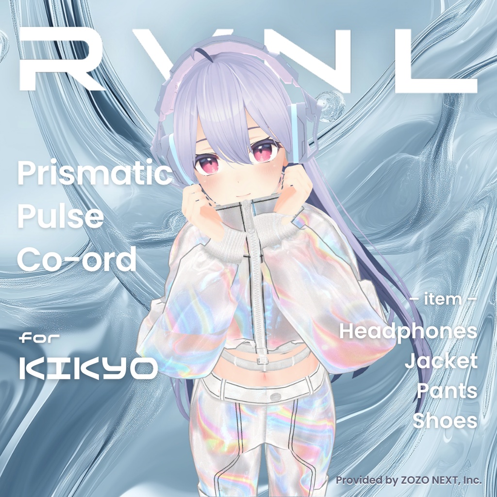 【桔梗対応】Prismatic Pulse Co-ord:セットアップ〈REVINAL〉