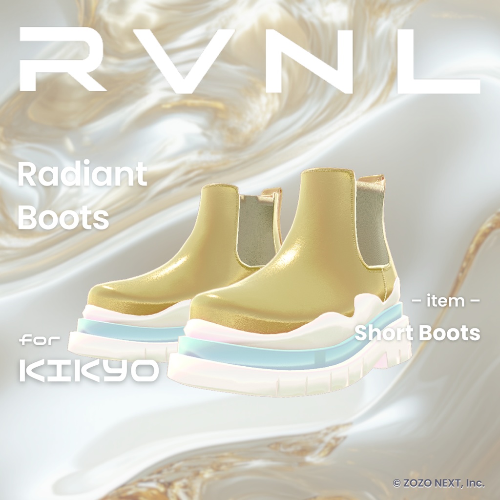【桔梗対応】Radiant Boots：ショートブーツ 単体〈REVINAL〉