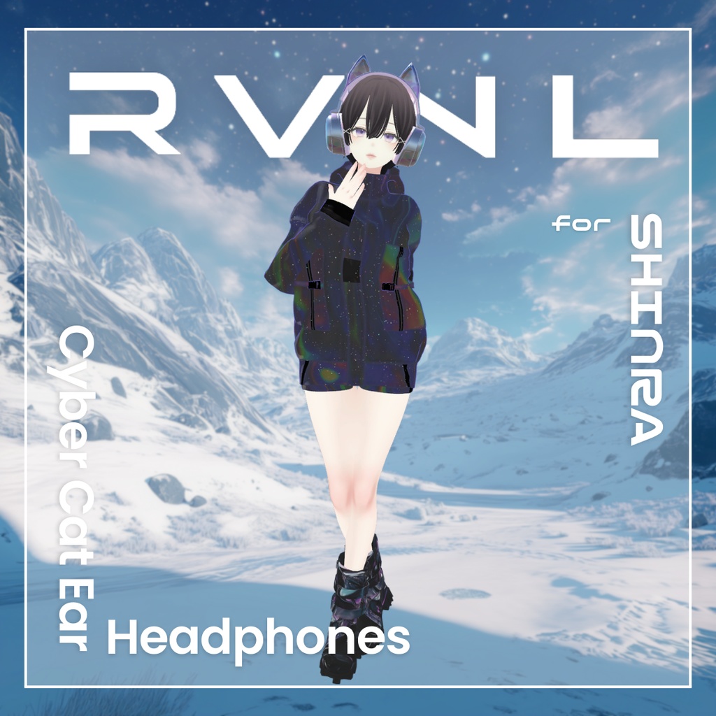 【森羅対応】Cyber Cat Ear Headphones:ヘッドフォン 単体〈REVINAL〉