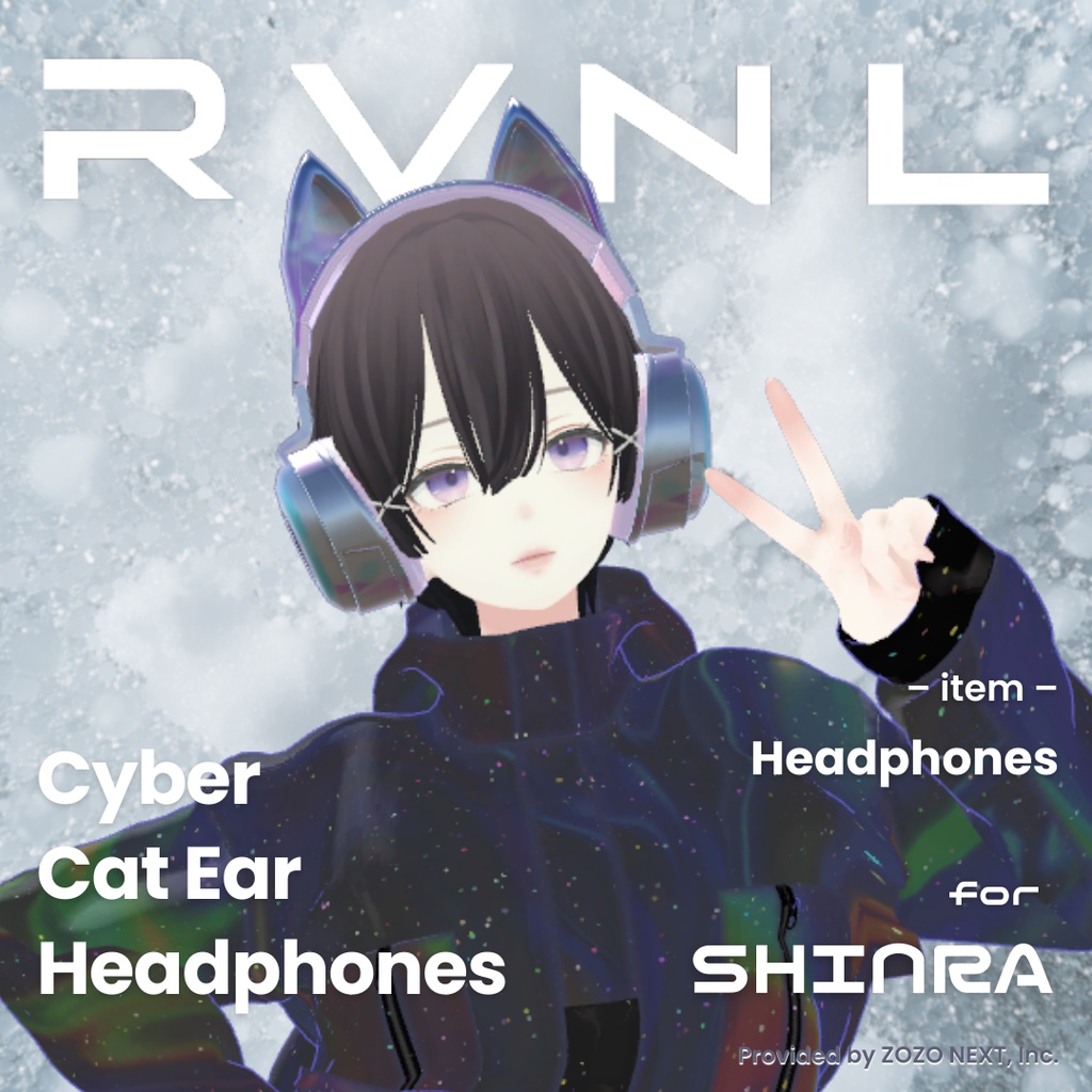 【森羅対応】Cyber Cat Ear Headphones:ヘッドフォン 単体〈REVINAL〉
