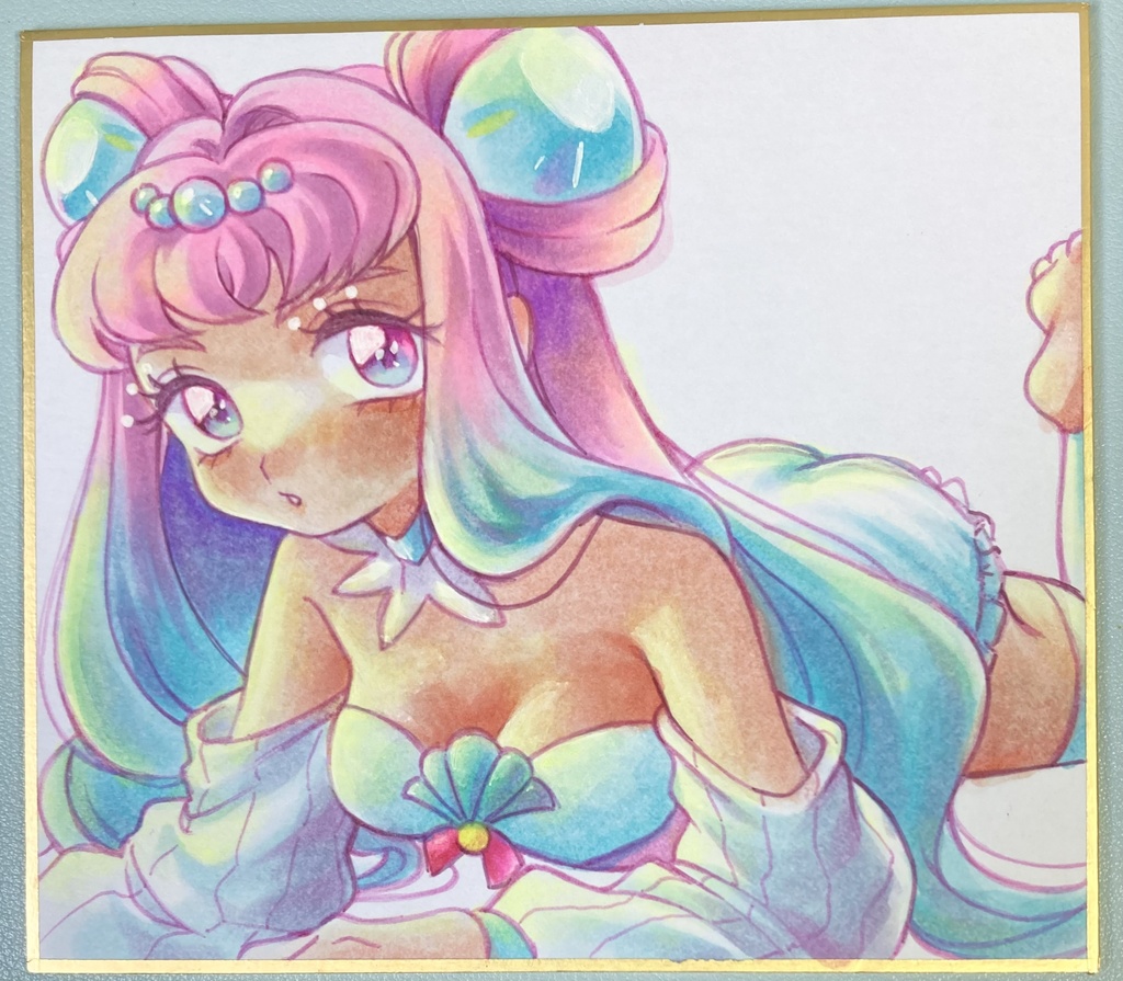 キュアラメール ミニ色紙イラスト