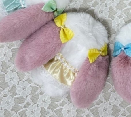 ケープを着たふあふあうさぎさん🐰