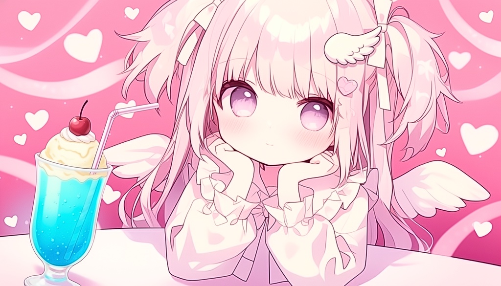 天使とカフェデート♪