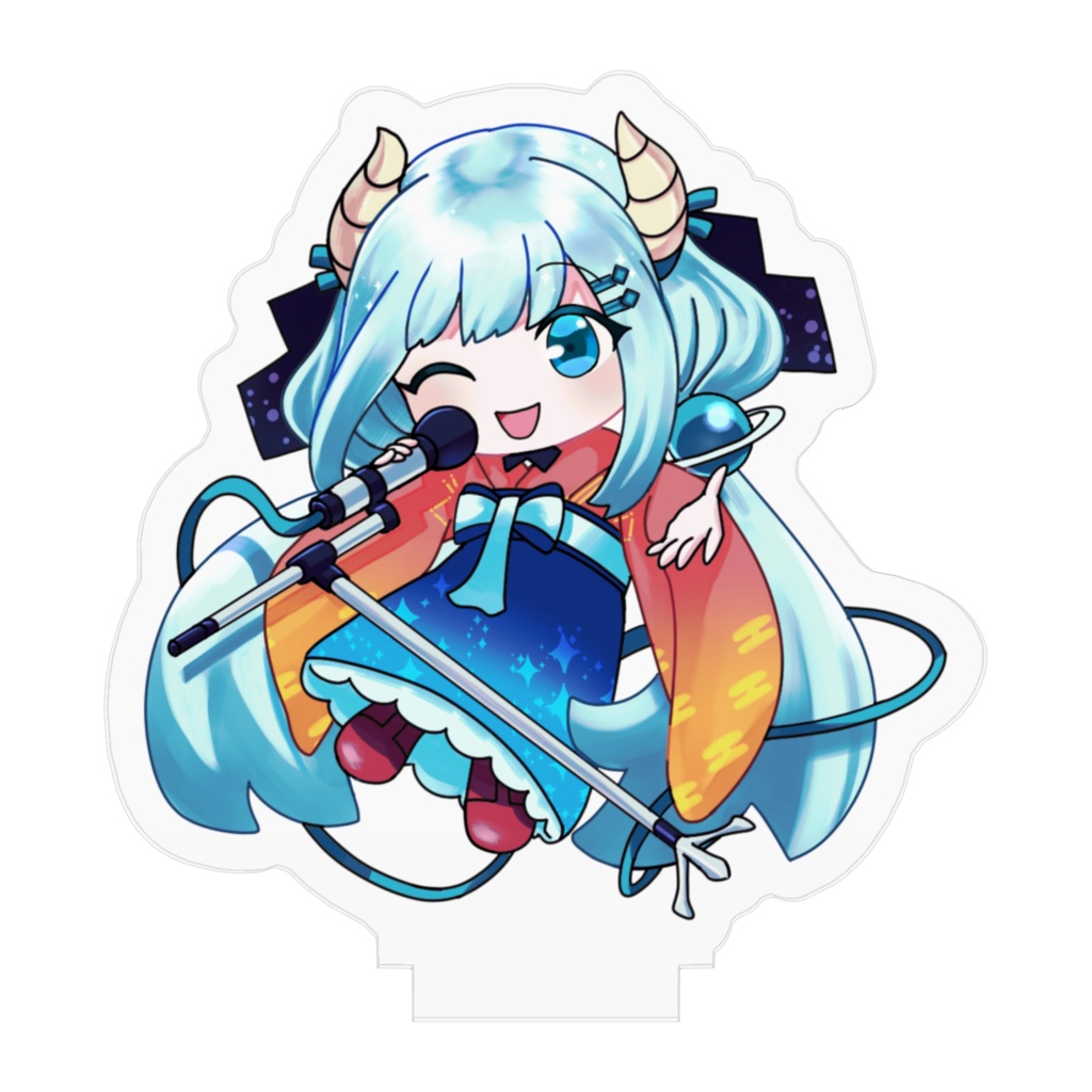 【ミニアクスタ】牡牛エルナ×カツラハルヒサ先生(マイクver.)