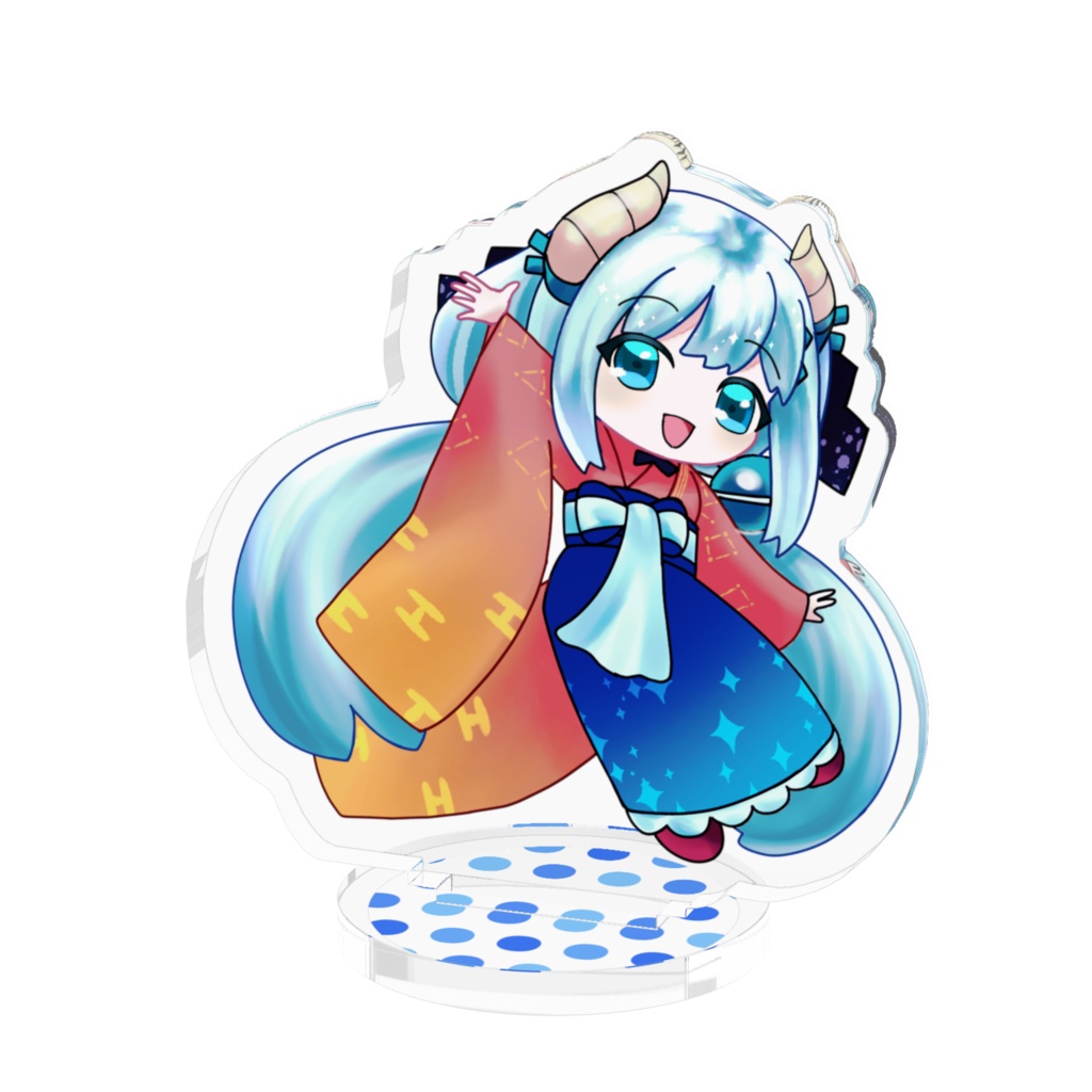 【ミニアクスタ】牡牛エルナ×カツラハルヒサ先生(挨拶ver.)