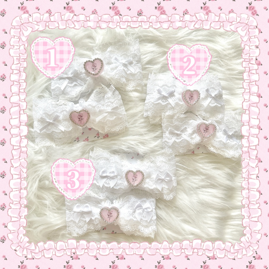 レースおりぼんJENIヘアクリップ🎀