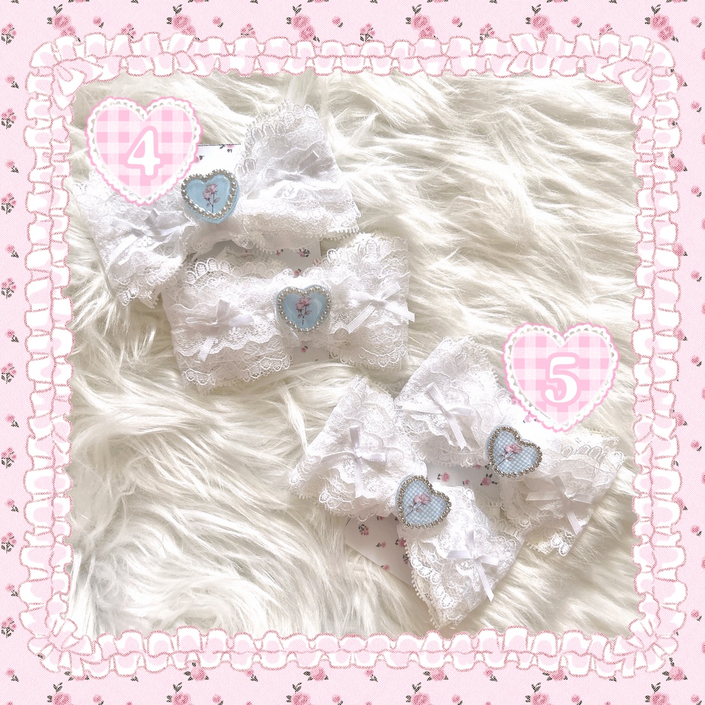 レースおりぼんJENIヘアクリップ🎀