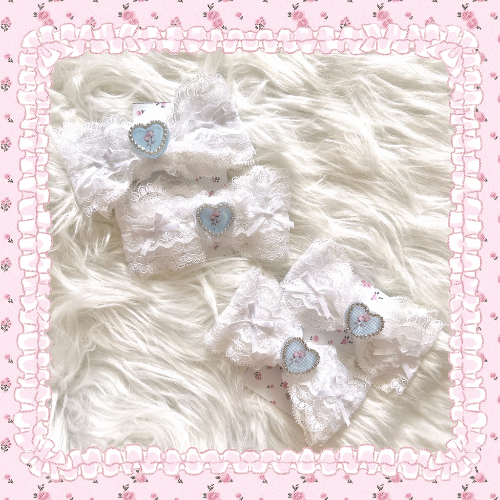 レースおりぼんJENIヘアクリップ🎀