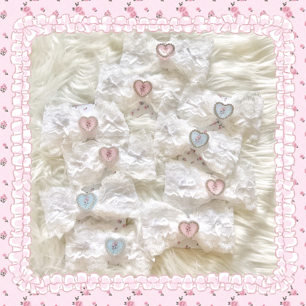 レースおりぼんJENIヘアクリップ🎀