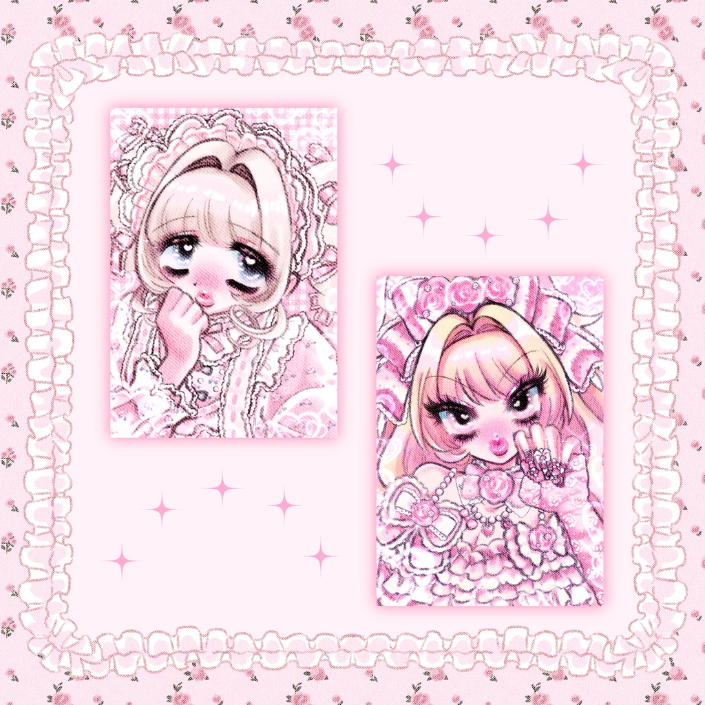 めろにゅば♡肖像画ステッカー