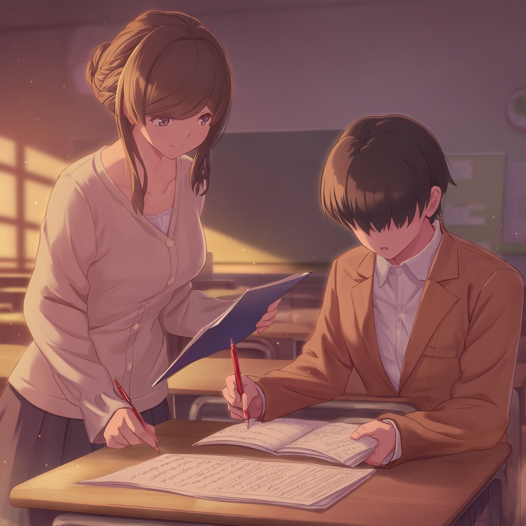 【ボイスシナリオサンプル③】教育実習生（女性主人公）× 男子生徒