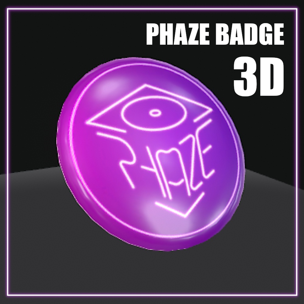 PHAZE缶バッジ【3Dグッズ】