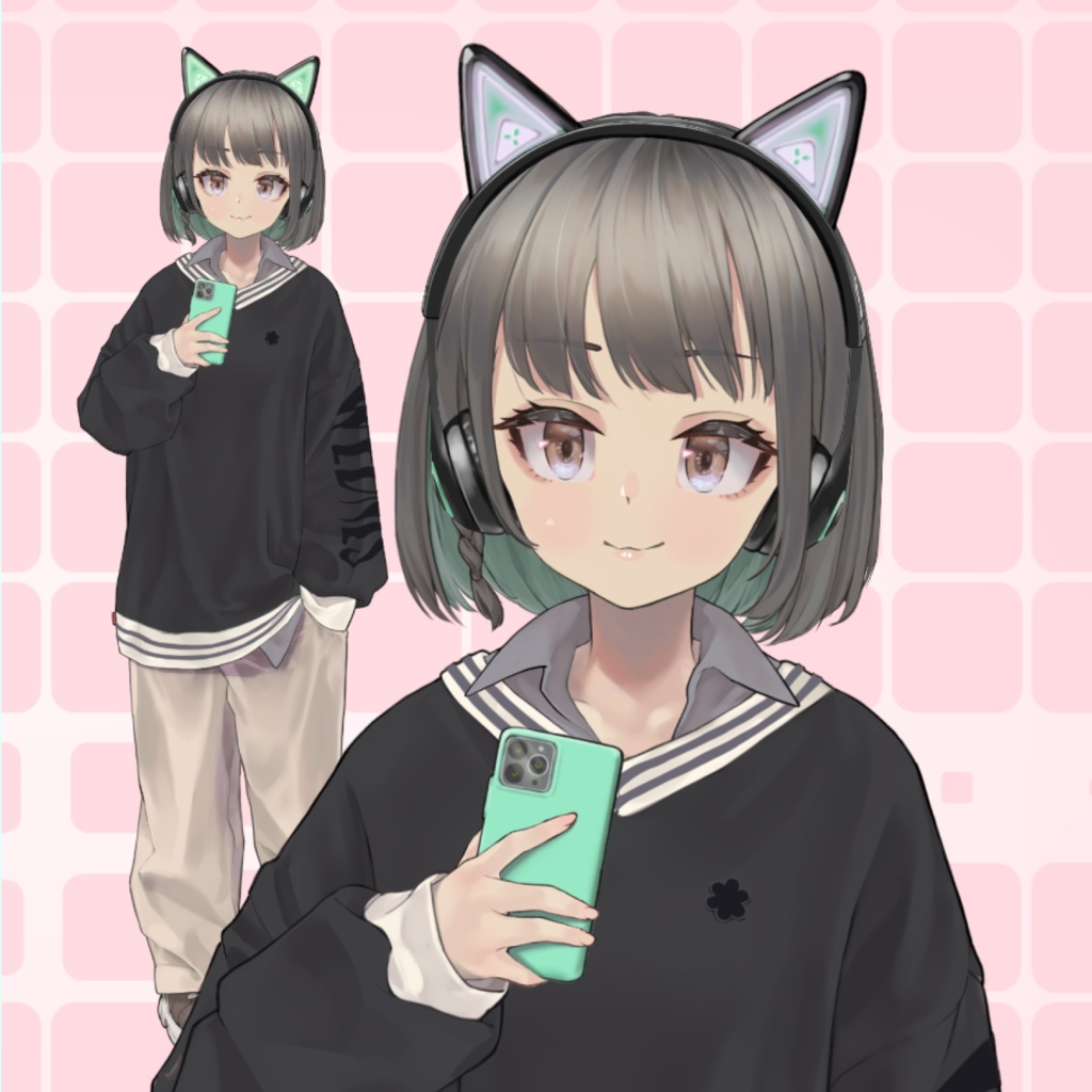 【Live2D】汎用モデル くろねこちゃん【VTubeStudio】