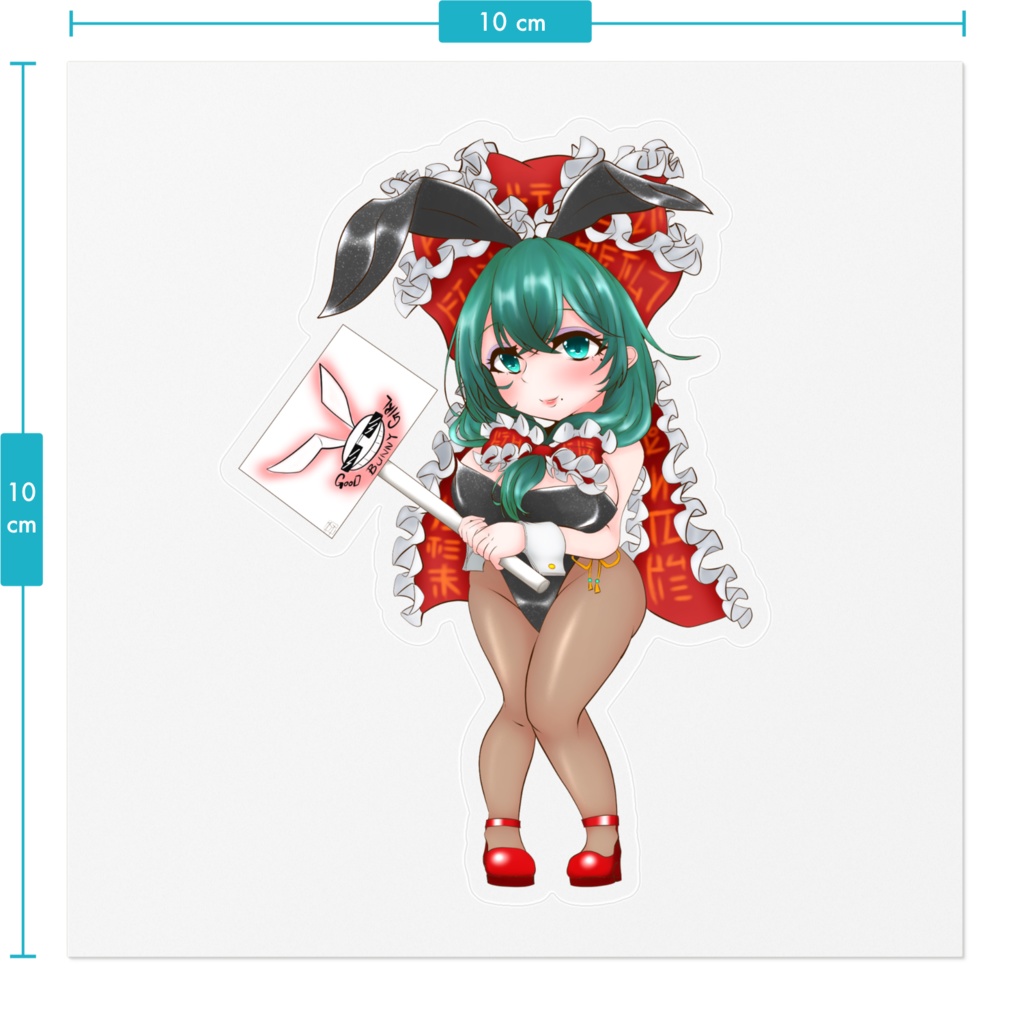 バニ雛ステッカー (クリア)