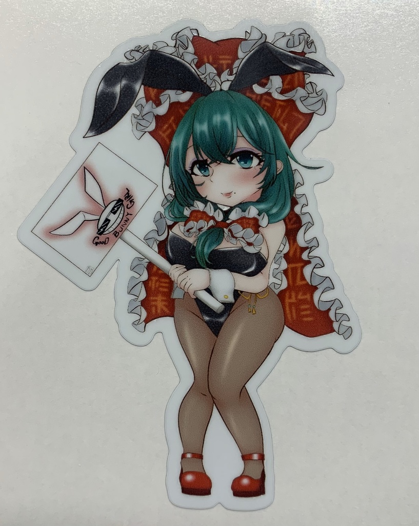 バニ雛ステッカー (ホワイト)