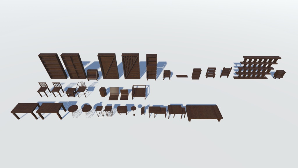 【全33種】VRC用 家具セット